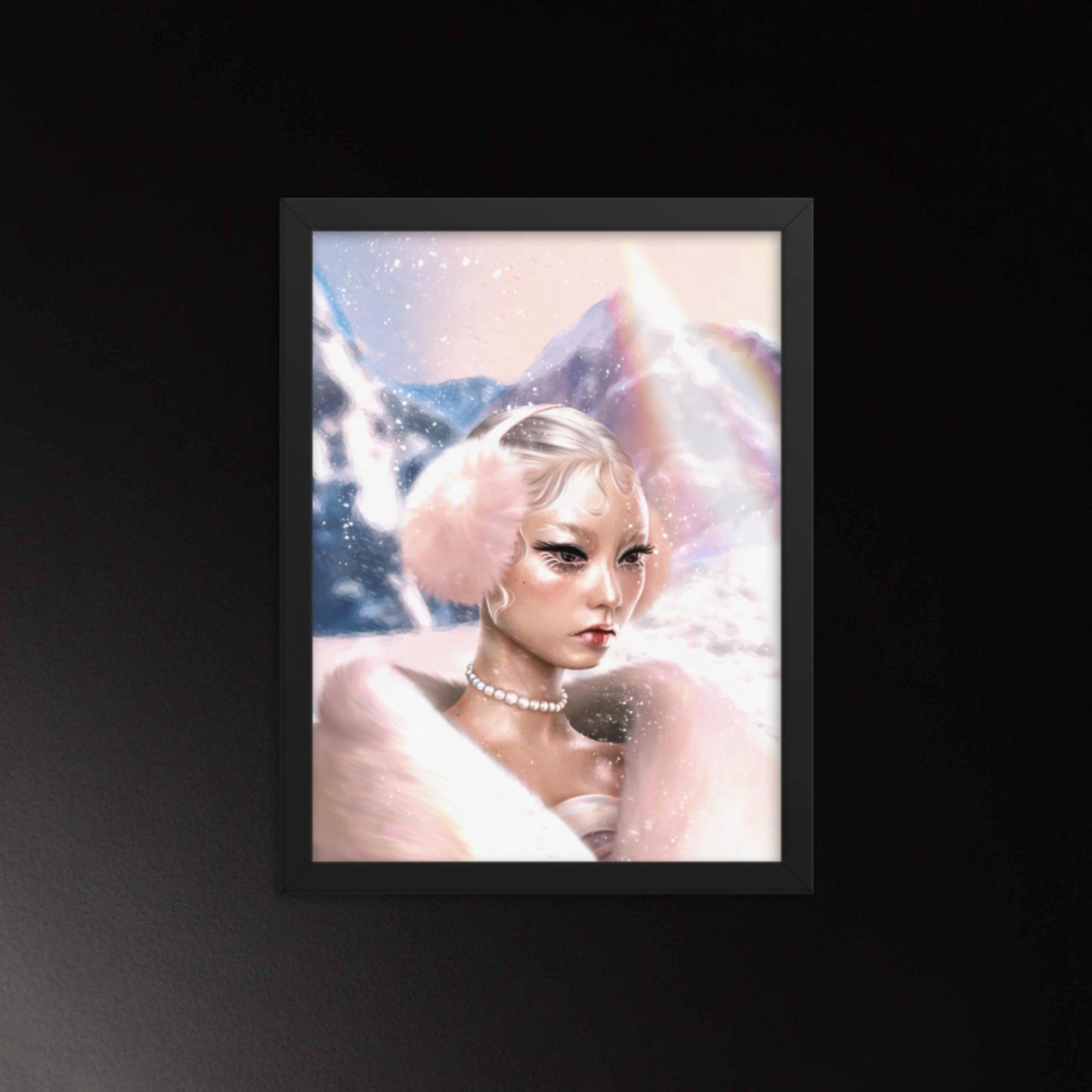 Framed Poster - Winter Pinks