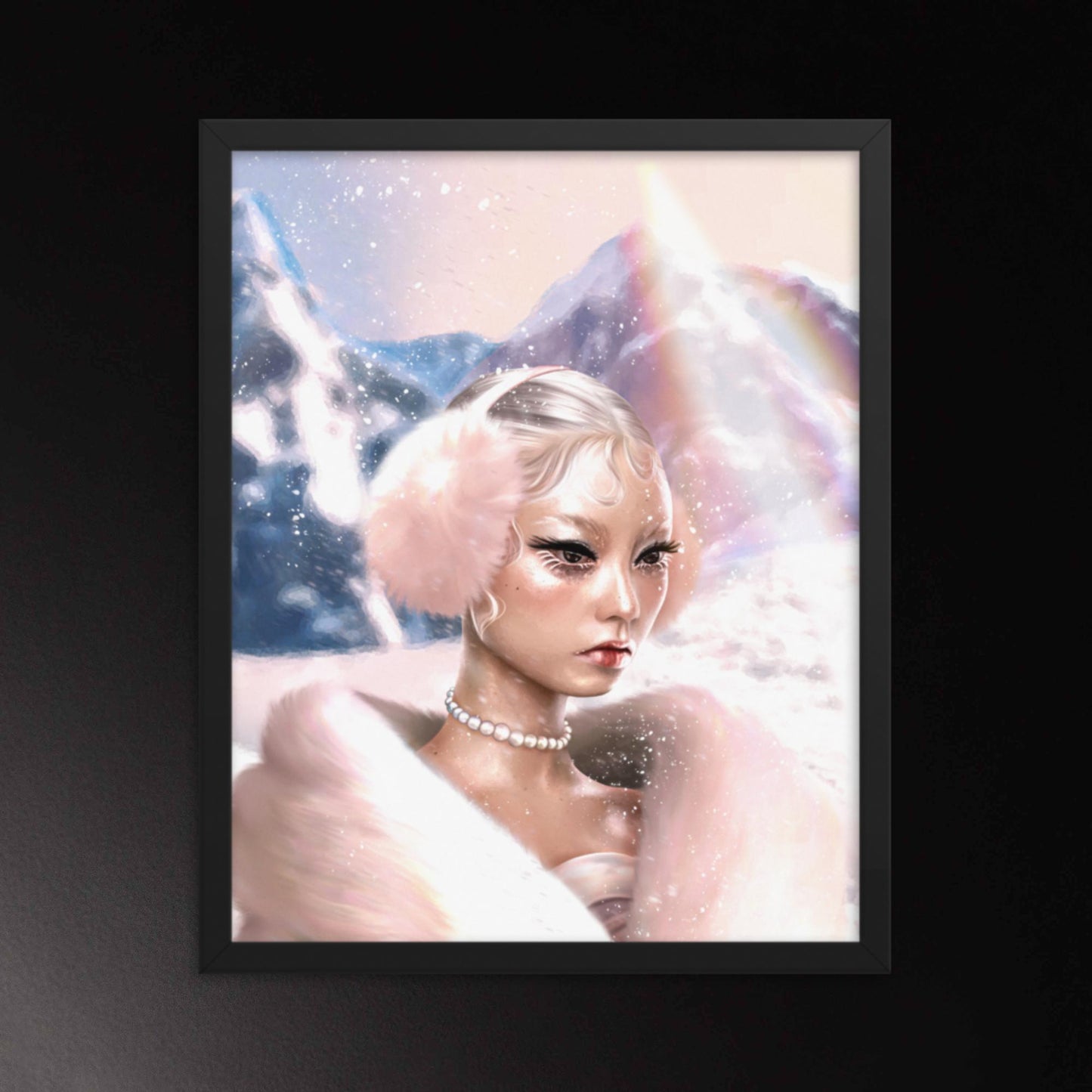 Framed Poster - Winter Pinks