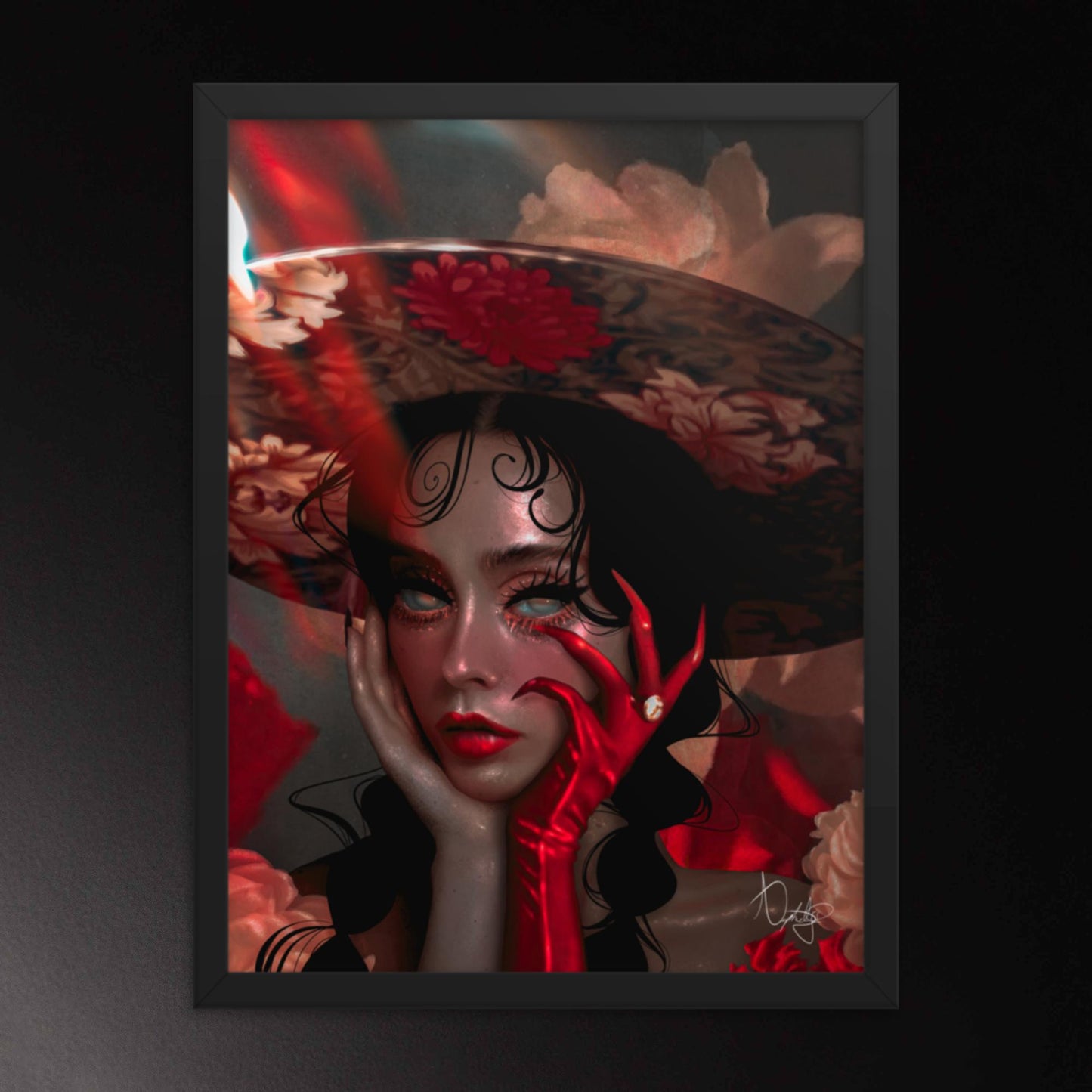 Framed Poster - Red