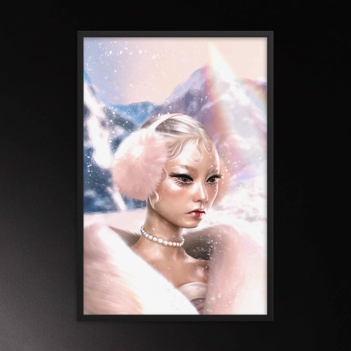 Framed Poster - Winter Pinks