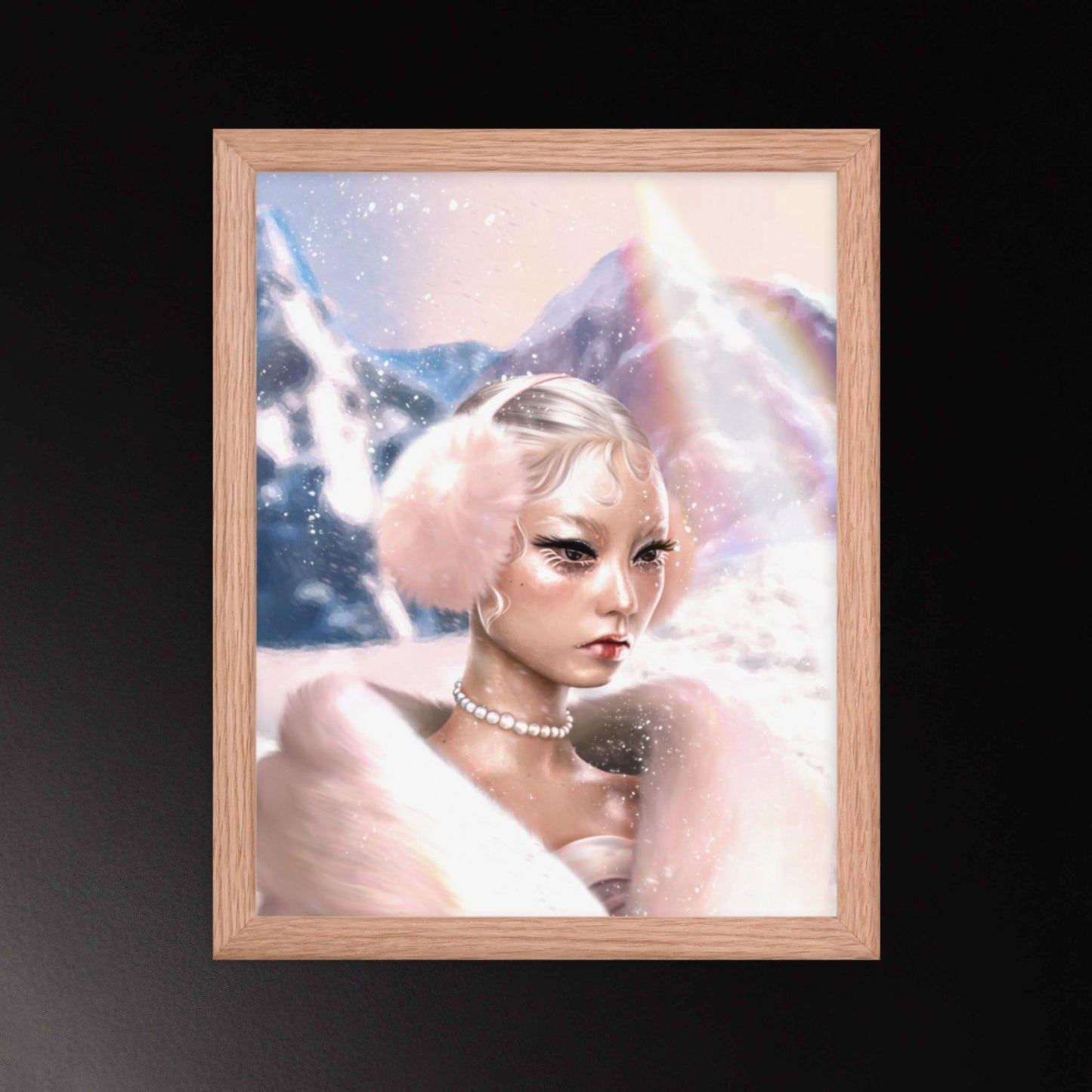 Framed Poster - Winter Pinks