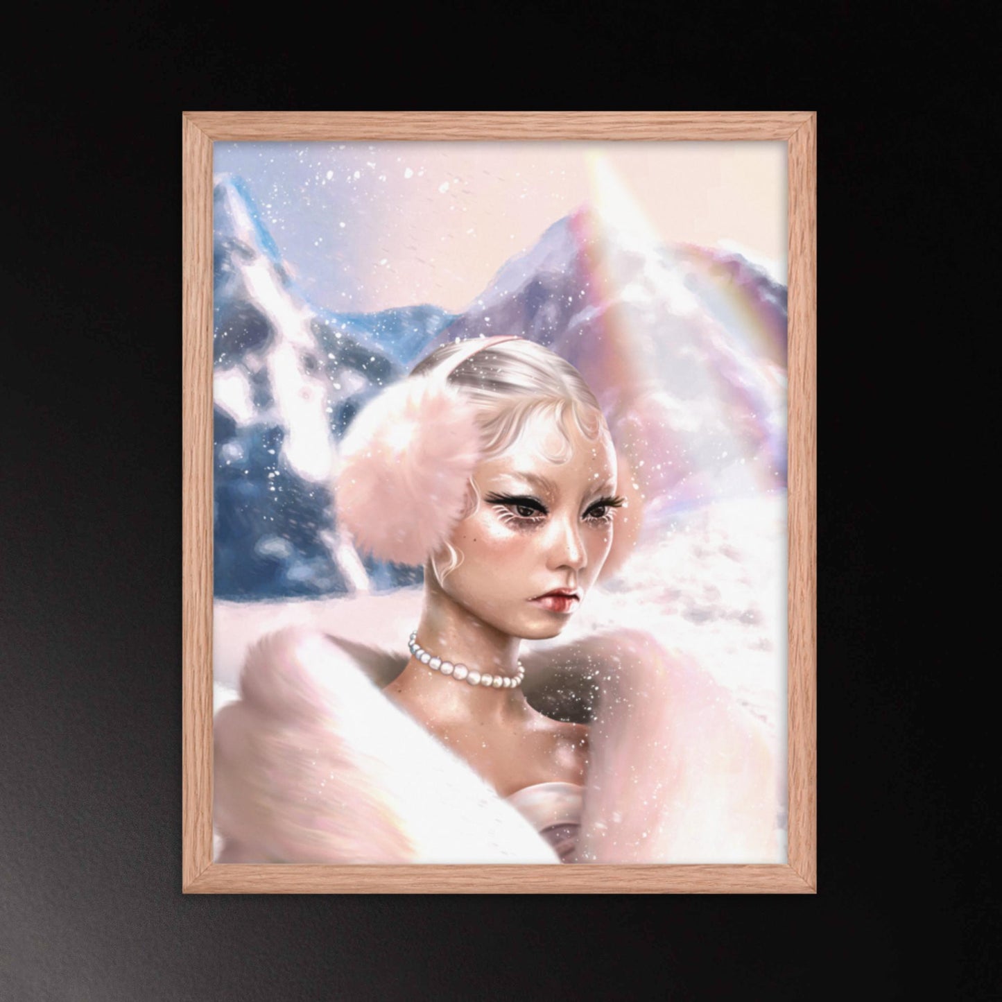 Framed Poster - Winter Pinks