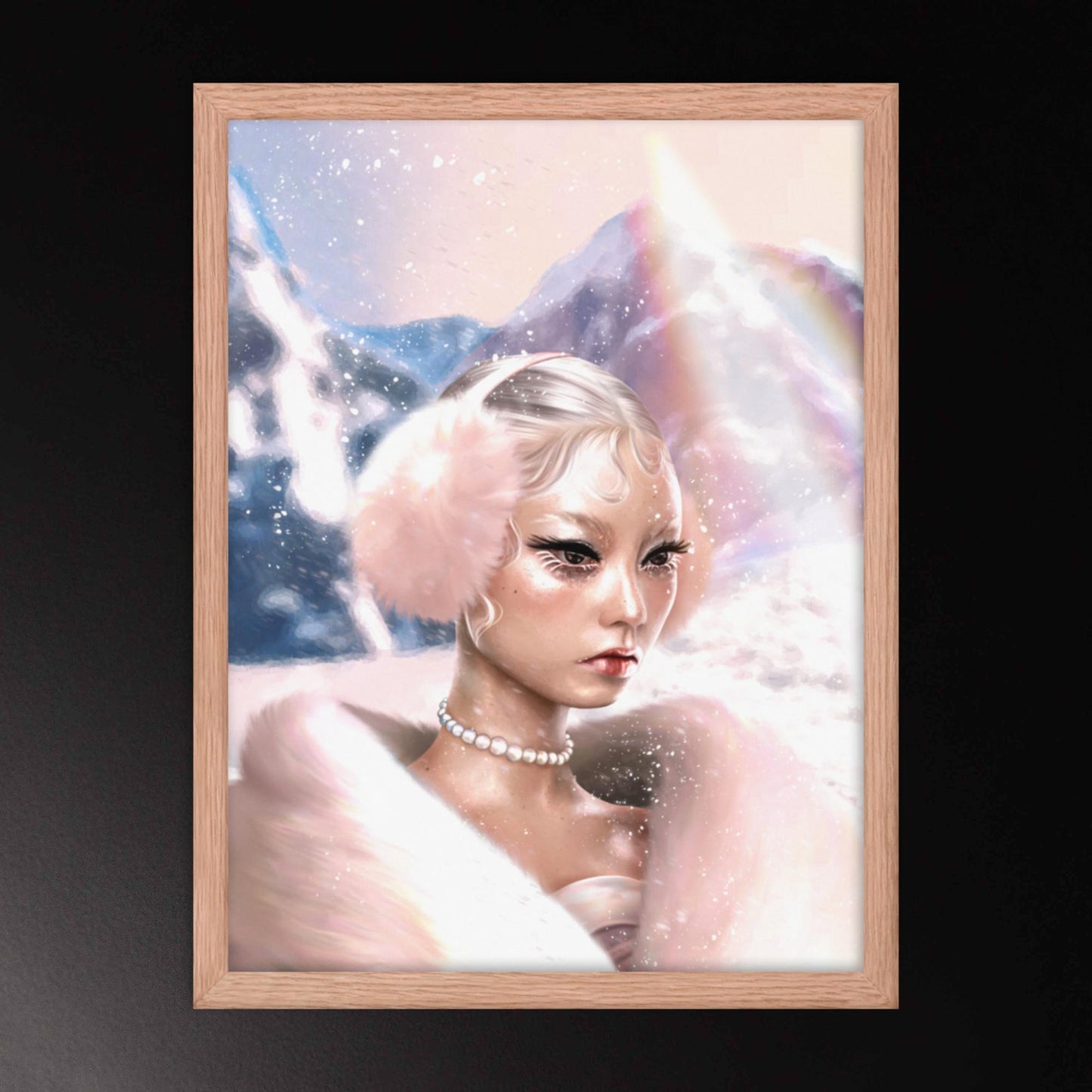 Framed Poster - Winter Pinks