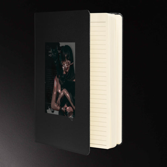 Hardcover bound notebook - Black Cat Energy